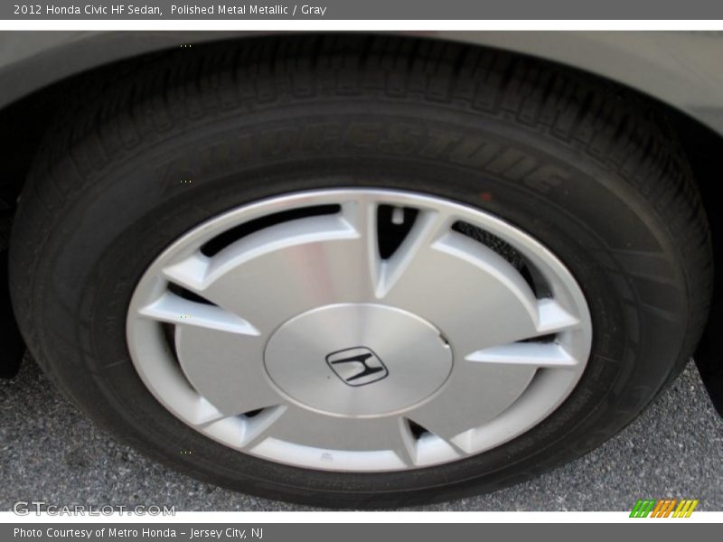 Polished Metal Metallic / Gray 2012 Honda Civic HF Sedan