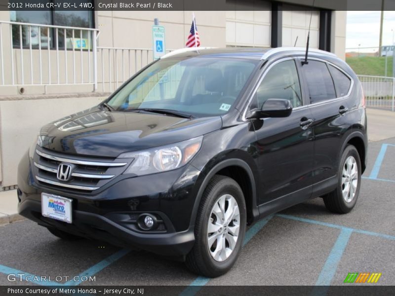 Crystal Black Pearl / Black 2012 Honda CR-V EX-L 4WD