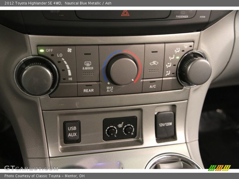 Nautical Blue Metallic / Ash 2012 Toyota Highlander SE 4WD