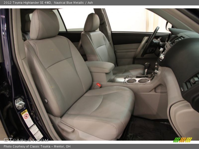 Nautical Blue Metallic / Ash 2012 Toyota Highlander SE 4WD