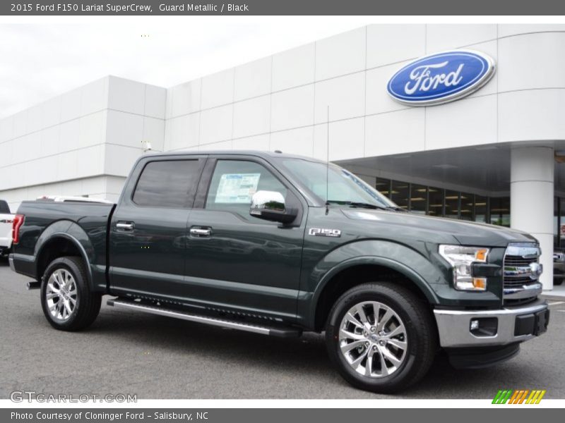 Guard Metallic / Black 2015 Ford F150 Lariat SuperCrew