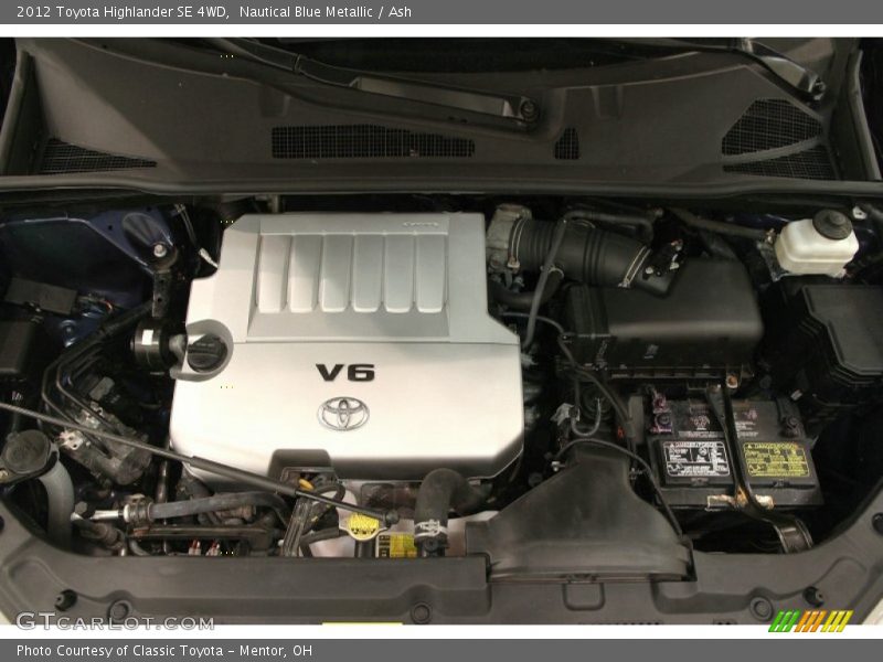 Nautical Blue Metallic / Ash 2012 Toyota Highlander SE 4WD