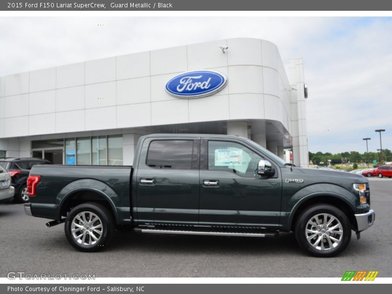 Guard Metallic / Black 2015 Ford F150 Lariat SuperCrew