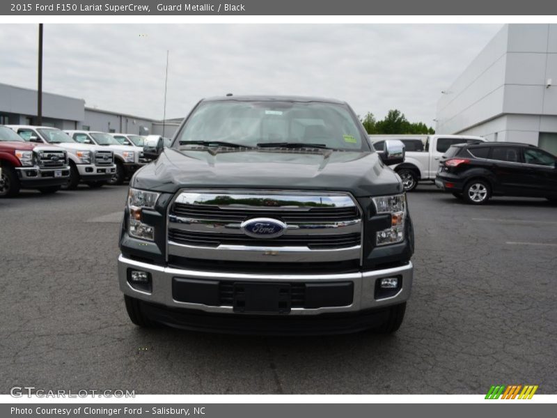 Guard Metallic / Black 2015 Ford F150 Lariat SuperCrew