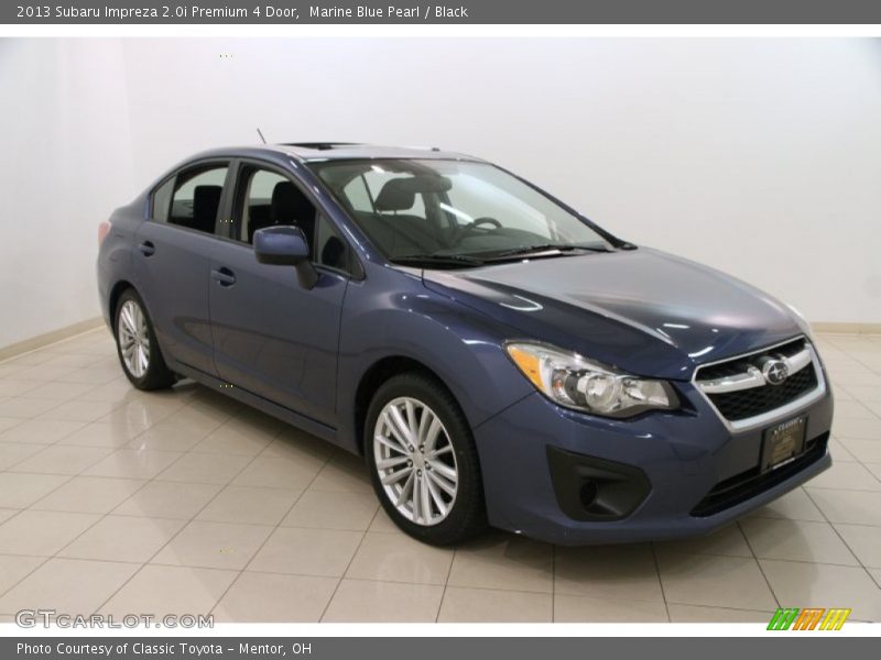 Marine Blue Pearl / Black 2013 Subaru Impreza 2.0i Premium 4 Door