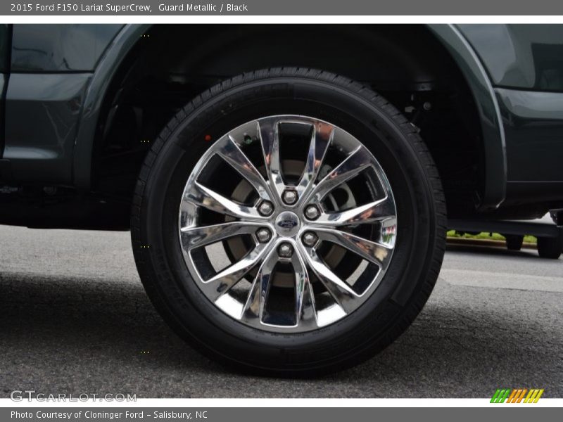 Guard Metallic / Black 2015 Ford F150 Lariat SuperCrew