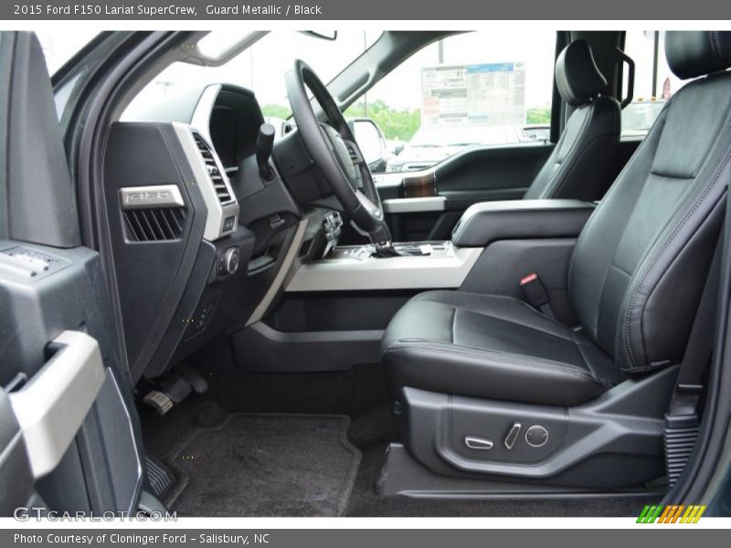 Guard Metallic / Black 2015 Ford F150 Lariat SuperCrew