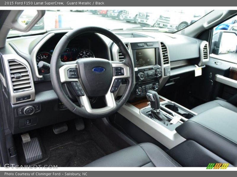 Guard Metallic / Black 2015 Ford F150 Lariat SuperCrew