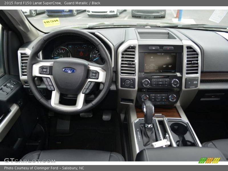 Guard Metallic / Black 2015 Ford F150 Lariat SuperCrew