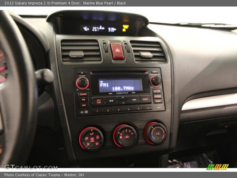 Marine Blue Pearl / Black 2013 Subaru Impreza 2.0i Premium 4 Door