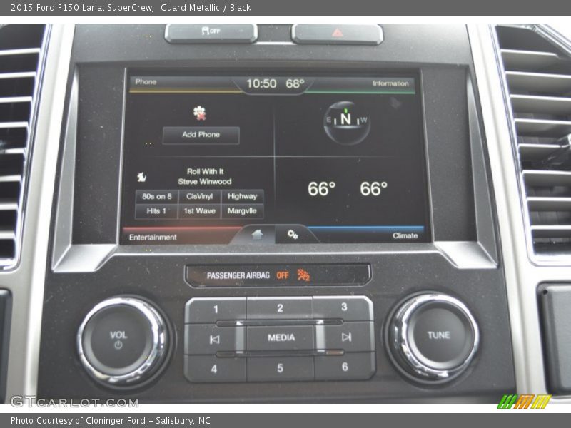 Guard Metallic / Black 2015 Ford F150 Lariat SuperCrew