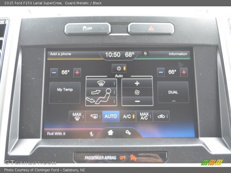 Guard Metallic / Black 2015 Ford F150 Lariat SuperCrew