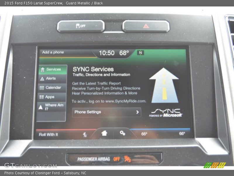 Guard Metallic / Black 2015 Ford F150 Lariat SuperCrew