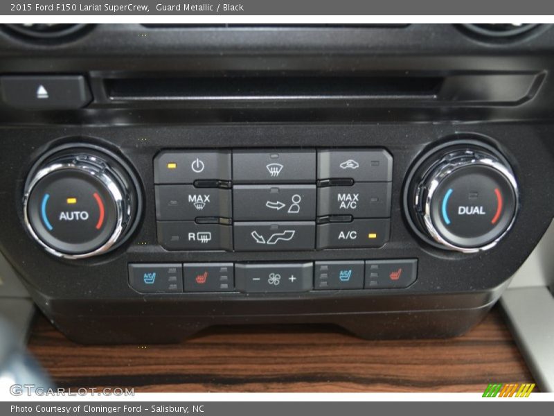 Guard Metallic / Black 2015 Ford F150 Lariat SuperCrew