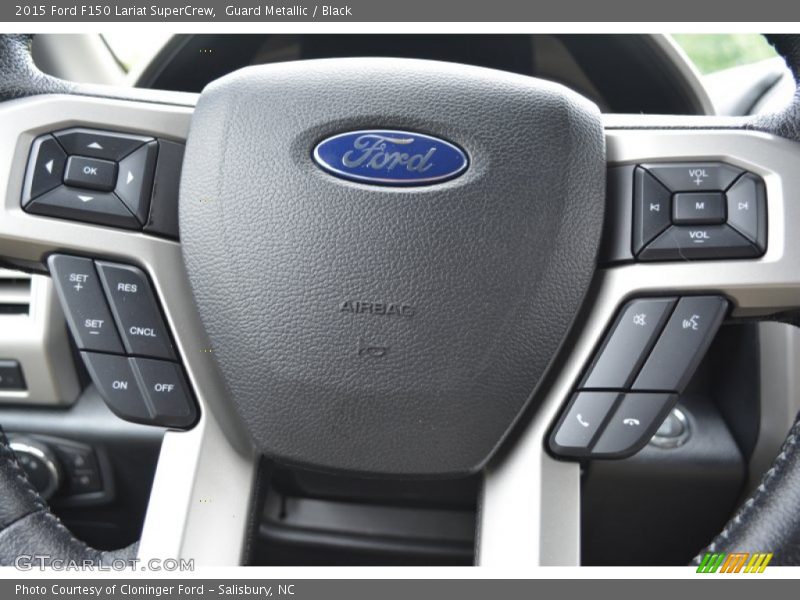 Guard Metallic / Black 2015 Ford F150 Lariat SuperCrew