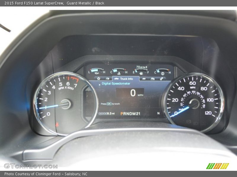 Guard Metallic / Black 2015 Ford F150 Lariat SuperCrew