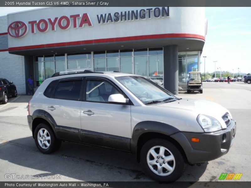 Sahara Silver / Gray 2005 Hyundai Tucson GLS V6 4WD