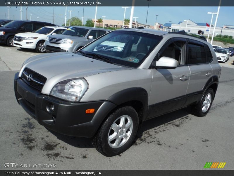 Sahara Silver / Gray 2005 Hyundai Tucson GLS V6 4WD