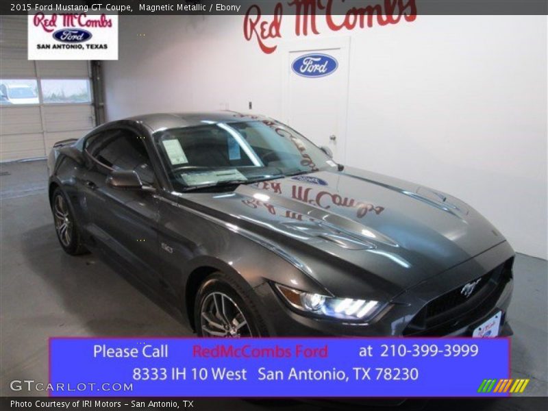 Magnetic Metallic / Ebony 2015 Ford Mustang GT Coupe