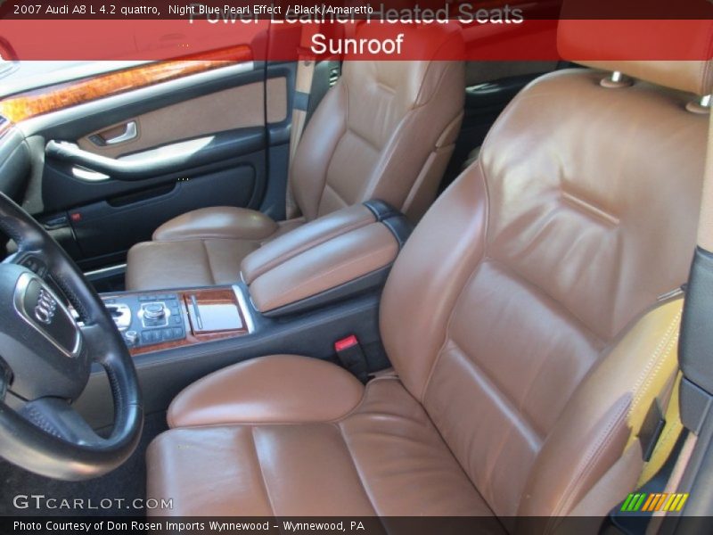 Night Blue Pearl Effect / Black/Amaretto 2007 Audi A8 L 4.2 quattro
