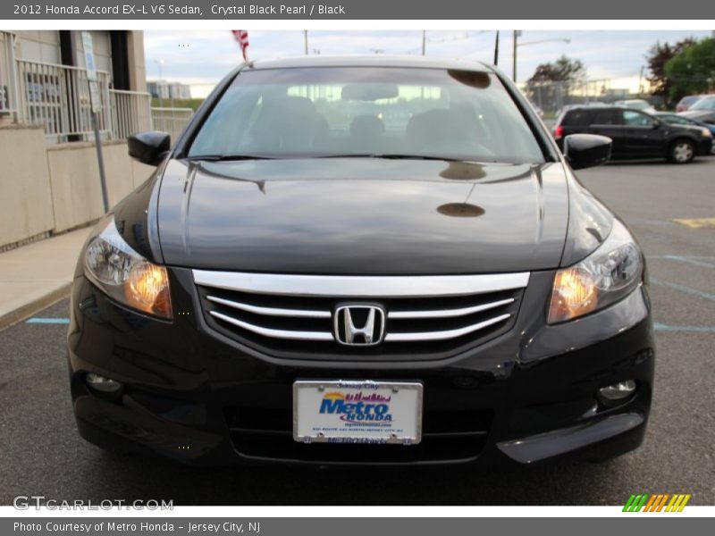 Crystal Black Pearl / Black 2012 Honda Accord EX-L V6 Sedan