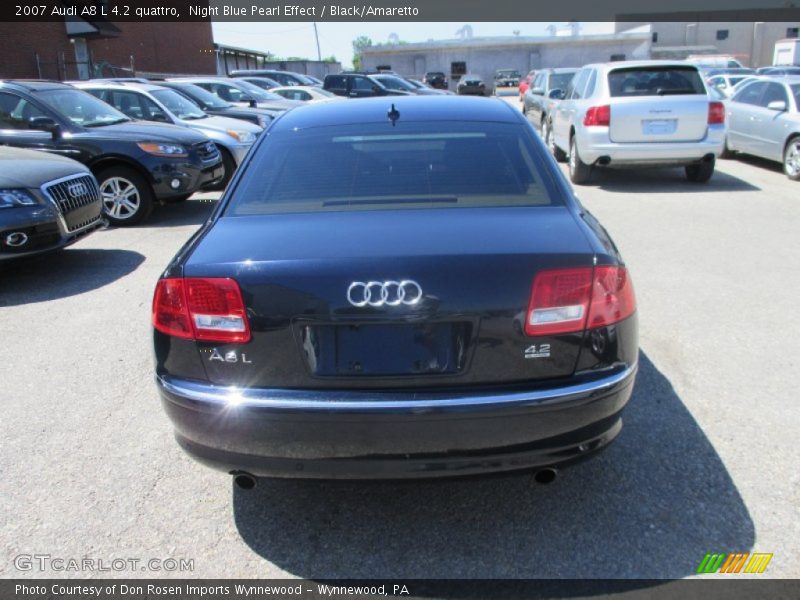 Night Blue Pearl Effect / Black/Amaretto 2007 Audi A8 L 4.2 quattro