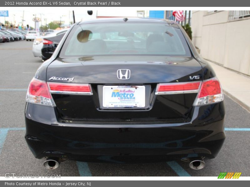 Crystal Black Pearl / Black 2012 Honda Accord EX-L V6 Sedan