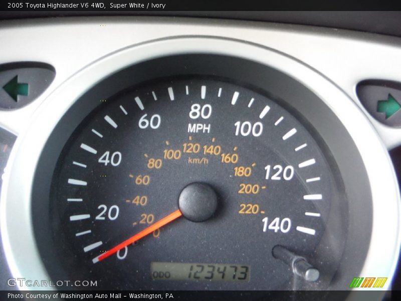 Super White / Ivory 2005 Toyota Highlander V6 4WD
