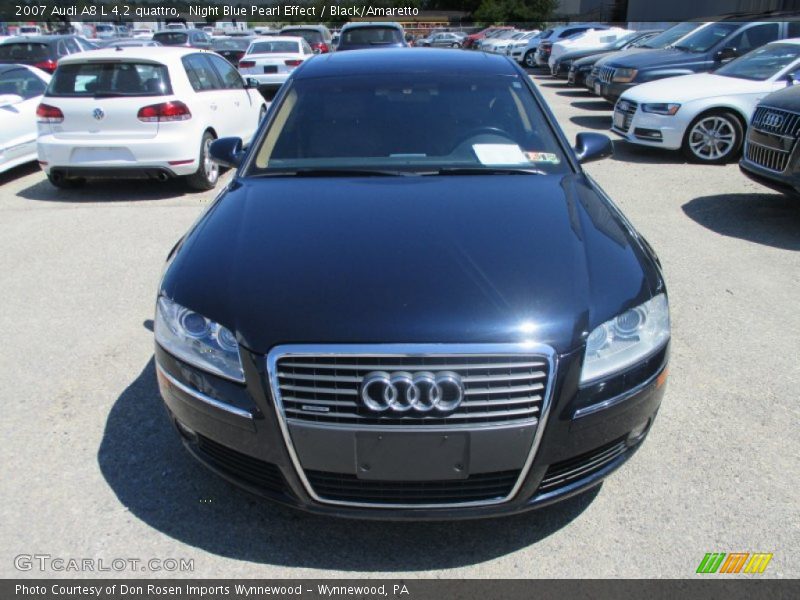 Night Blue Pearl Effect / Black/Amaretto 2007 Audi A8 L 4.2 quattro