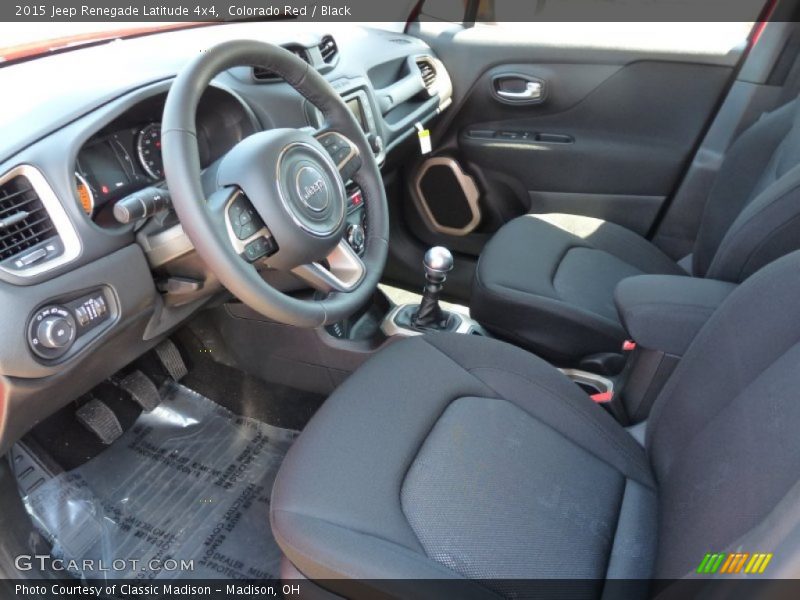 Black Interior - 2015 Renegade Latitude 4x4 