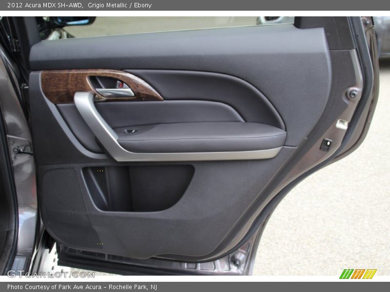 Grigio Metallic / Ebony 2012 Acura MDX SH-AWD