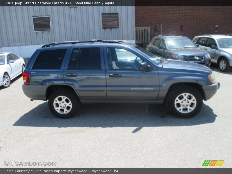 Steel Blue Pearl / Agate 2001 Jeep Grand Cherokee Laredo 4x4
