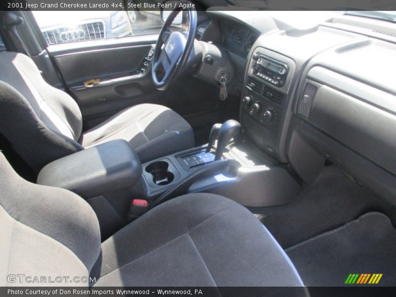 Steel Blue Pearl / Agate 2001 Jeep Grand Cherokee Laredo 4x4