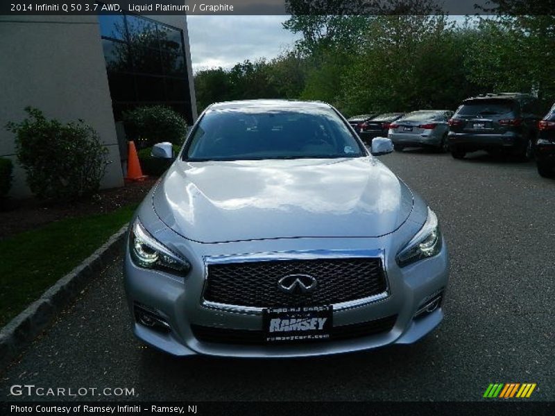 Liquid Platinum / Graphite 2014 Infiniti Q 50 3.7 AWD