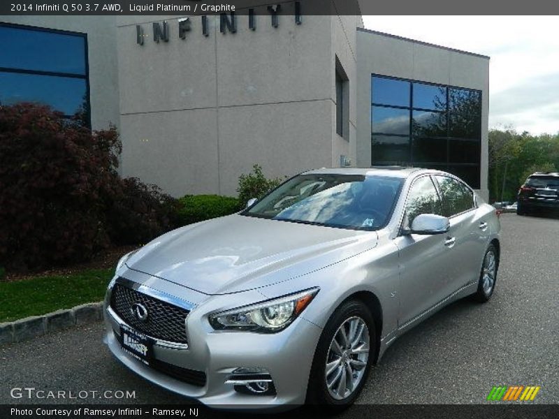 Liquid Platinum / Graphite 2014 Infiniti Q 50 3.7 AWD