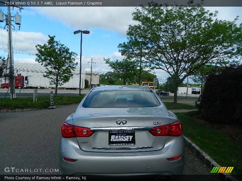 Liquid Platinum / Graphite 2014 Infiniti Q 50 3.7 AWD