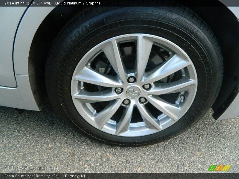 Liquid Platinum / Graphite 2014 Infiniti Q 50 3.7 AWD