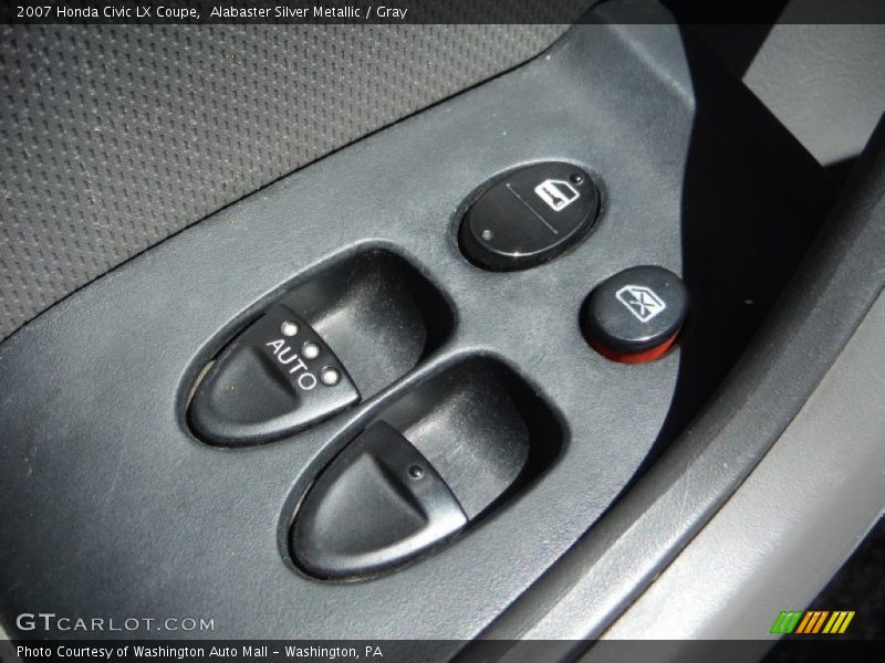 Alabaster Silver Metallic / Gray 2007 Honda Civic LX Coupe