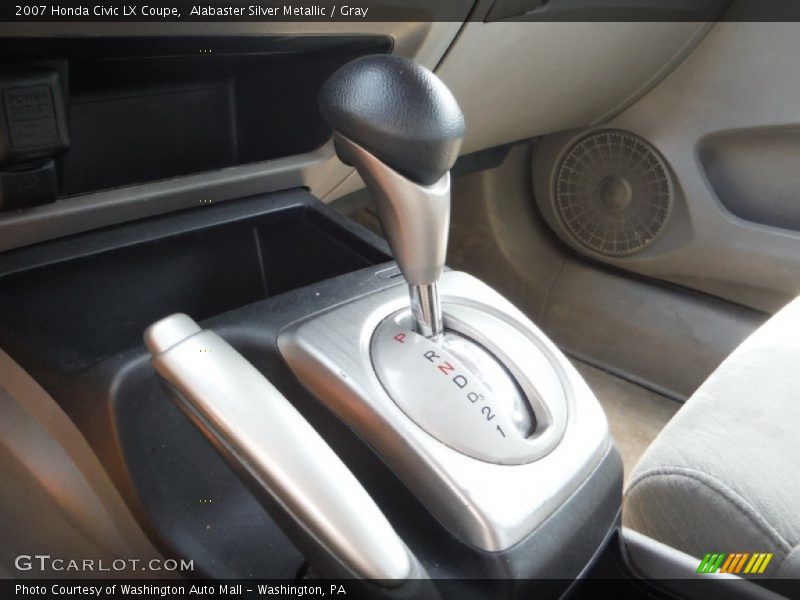 Alabaster Silver Metallic / Gray 2007 Honda Civic LX Coupe