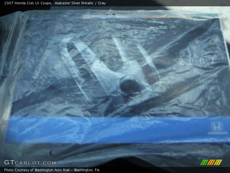 Alabaster Silver Metallic / Gray 2007 Honda Civic LX Coupe