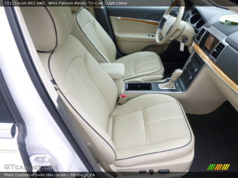 White Platinum Metallic Tri-Coat / Light Camel 2012 Lincoln MKZ AWD
