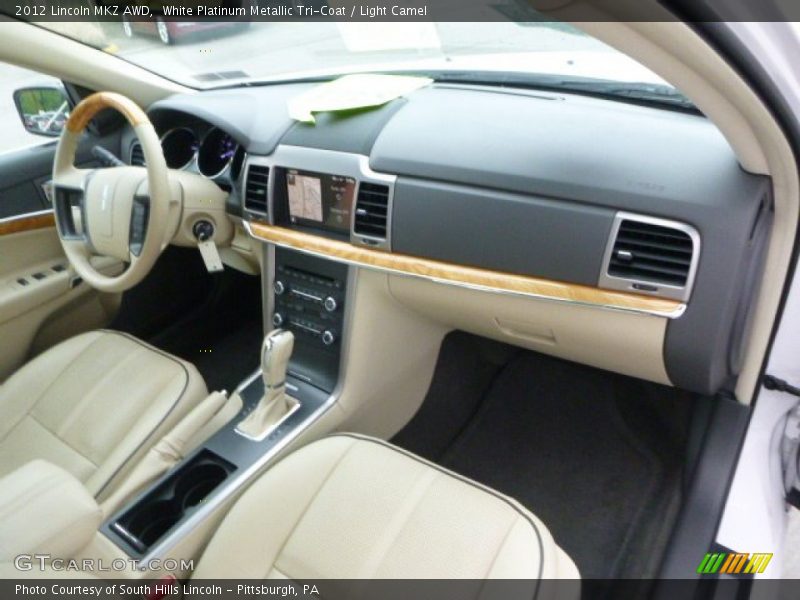 White Platinum Metallic Tri-Coat / Light Camel 2012 Lincoln MKZ AWD