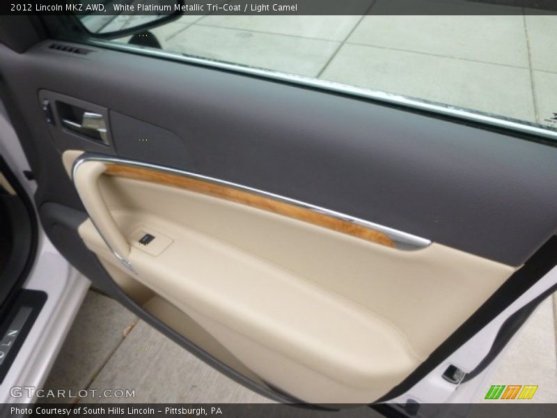 White Platinum Metallic Tri-Coat / Light Camel 2012 Lincoln MKZ AWD