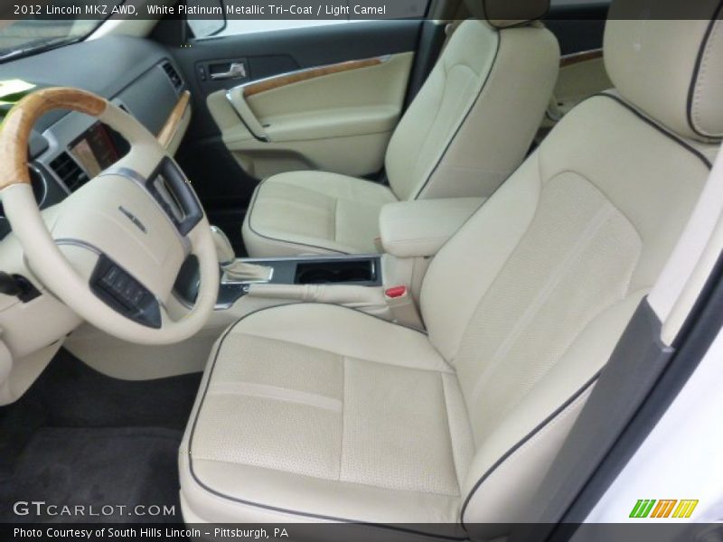 White Platinum Metallic Tri-Coat / Light Camel 2012 Lincoln MKZ AWD