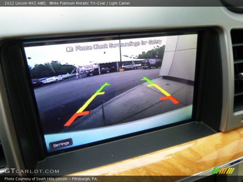 White Platinum Metallic Tri-Coat / Light Camel 2012 Lincoln MKZ AWD