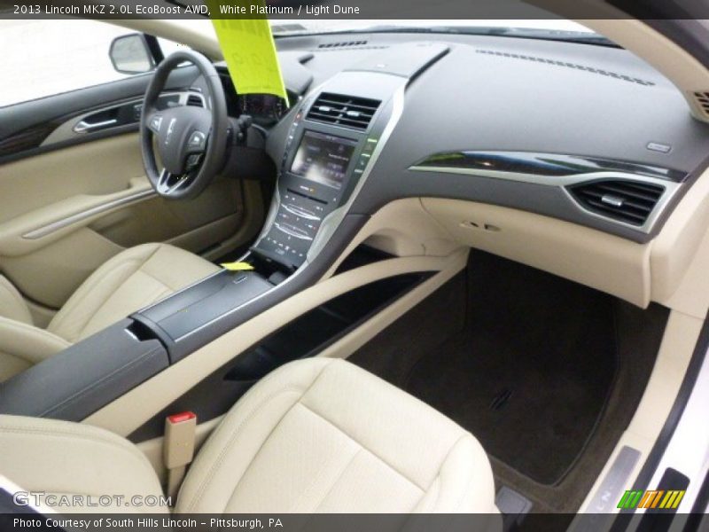 White Platinum / Light Dune 2013 Lincoln MKZ 2.0L EcoBoost AWD