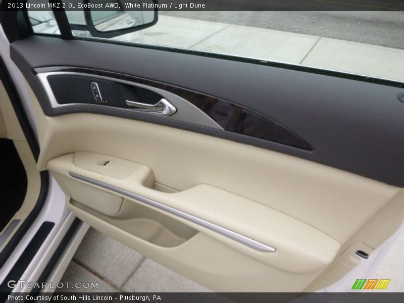 White Platinum / Light Dune 2013 Lincoln MKZ 2.0L EcoBoost AWD