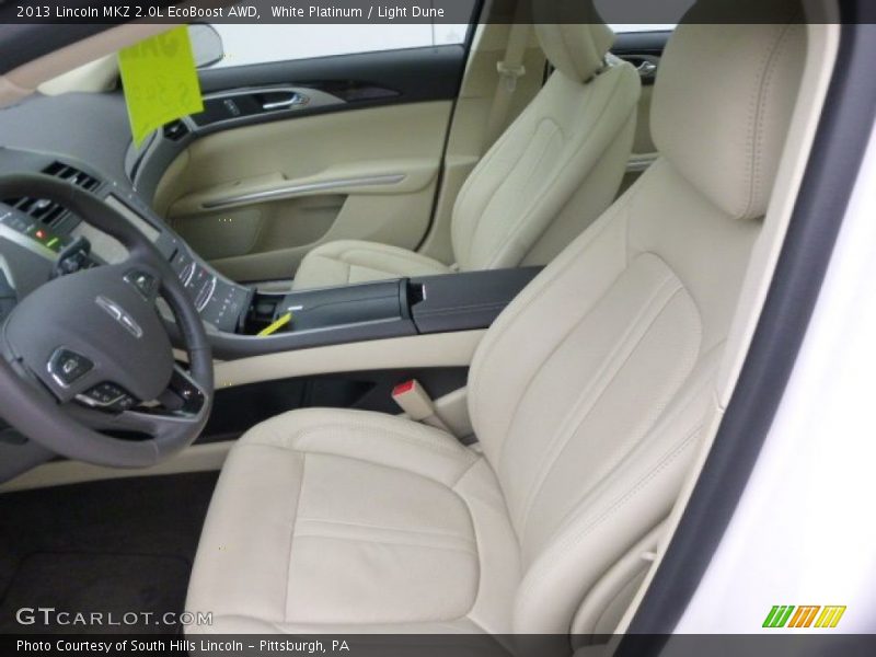 White Platinum / Light Dune 2013 Lincoln MKZ 2.0L EcoBoost AWD