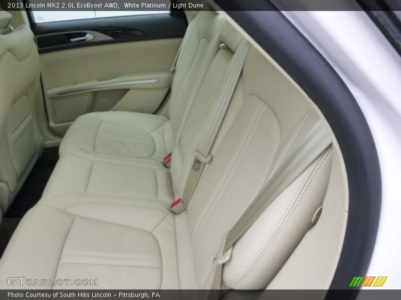 White Platinum / Light Dune 2013 Lincoln MKZ 2.0L EcoBoost AWD