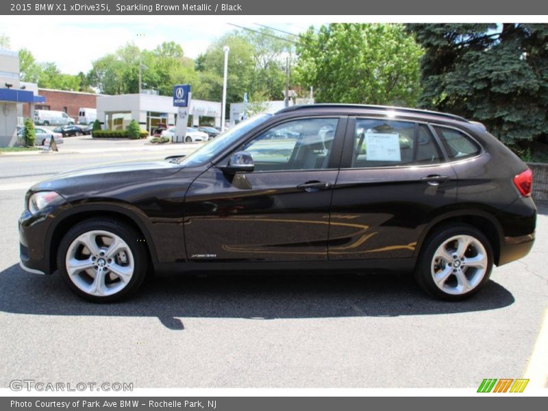 Sparkling Brown Metallic / Black 2015 BMW X1 xDrive35i